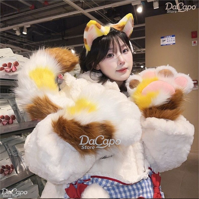 طقم كامل من أذن وذيل وبطانة أق - مراجعة Cosplay Prop Kit وسعره
