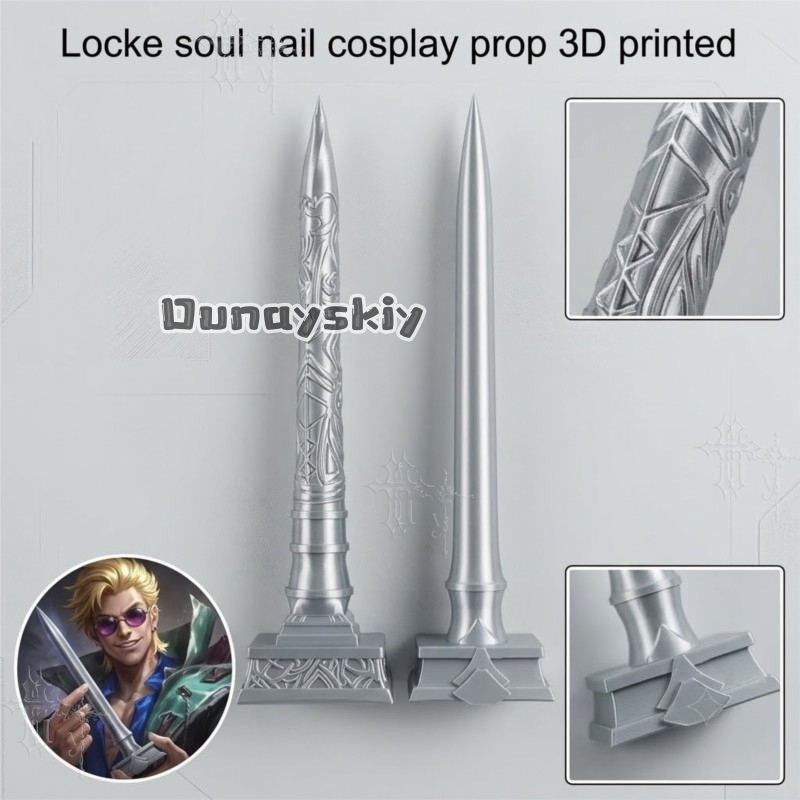 KS*27Locke The Ashen Exorcist  - مراجعة Cosplay Prop 3D Print وسعره