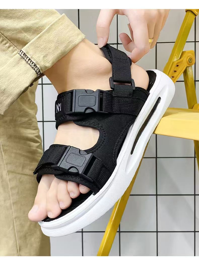 صنادل رجالية صيفية جديدة متعدد - مراجعة Velcro Hook Loop وسعره