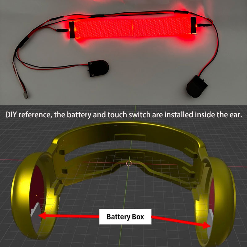مجموعات كوسبلاي عيون LED مرنة  - مراجعة Cosplay Prop Kit وسعره