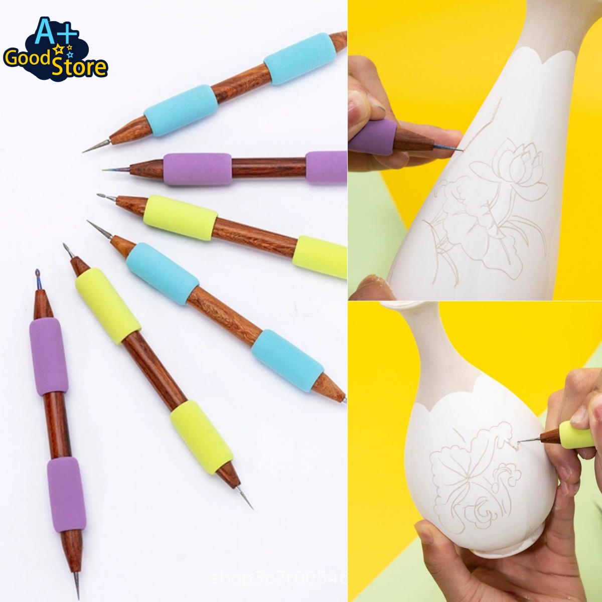 أداة نحت الفخار برأسين ماسيين  - مراجعة Foam Clay Sculpt وسعره