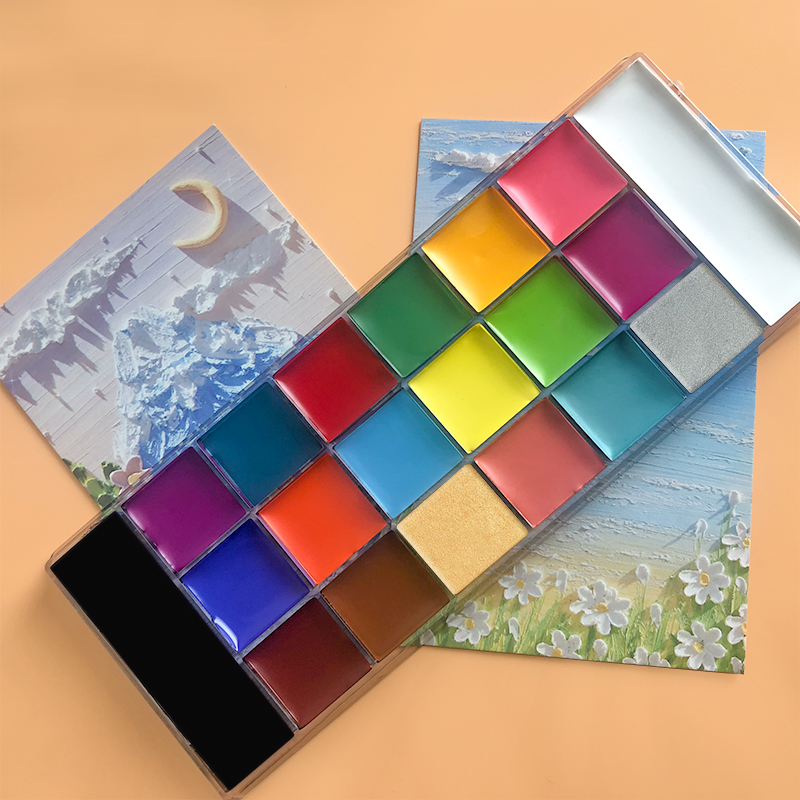 20 لونًا لوحة زيتية للوجه والج - مراجعة Cosplay Prop Paint وسعره