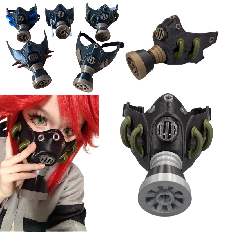 قناع غاز أسود ثلاثي الأبعاد مط - مراجعة Cosplay Prop 3D Print وسعره