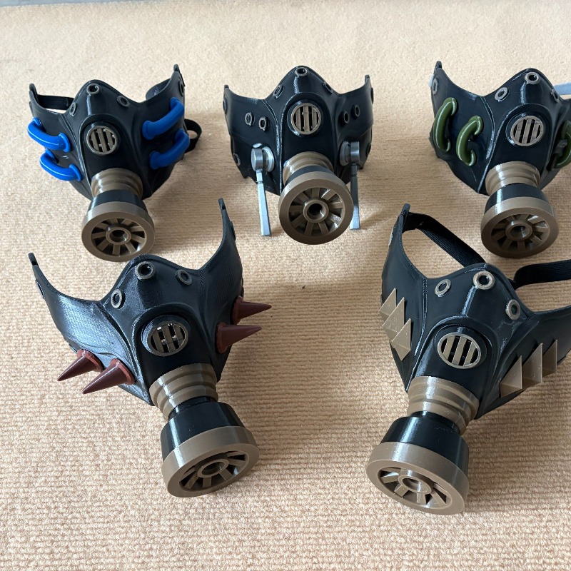 قناع غاز أسود ثلاثي الأبعاد مط - مراجعة Cosplay Prop 3D Print وسعره