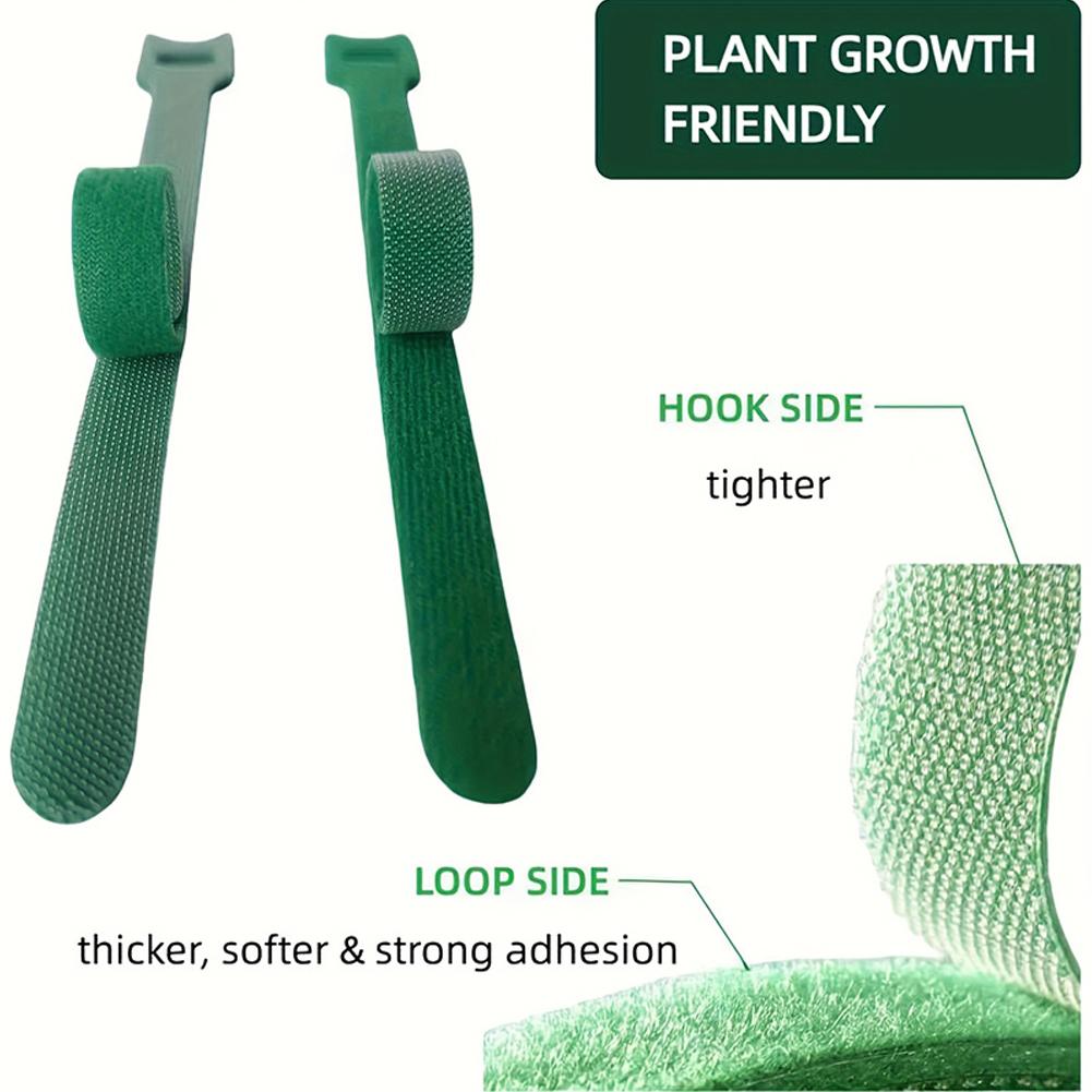 100 قطعة من روابط النباتات الق - مراجعة Velcro Hook Loop وسعره