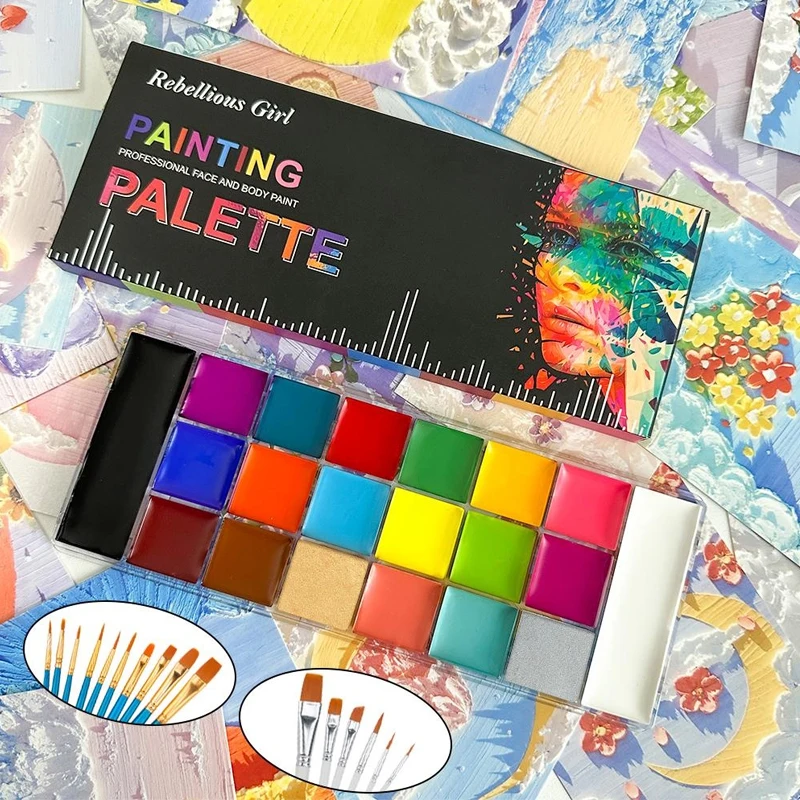 20 لونًا لوحة زيتية للوجه والج - مراجعة Cosplay Prop Paint وسعره