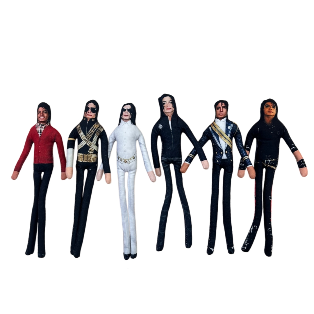 1-6 قطع دمية مايكل جاكسون للعب - مراجعة Prop De Cosplay وسعره